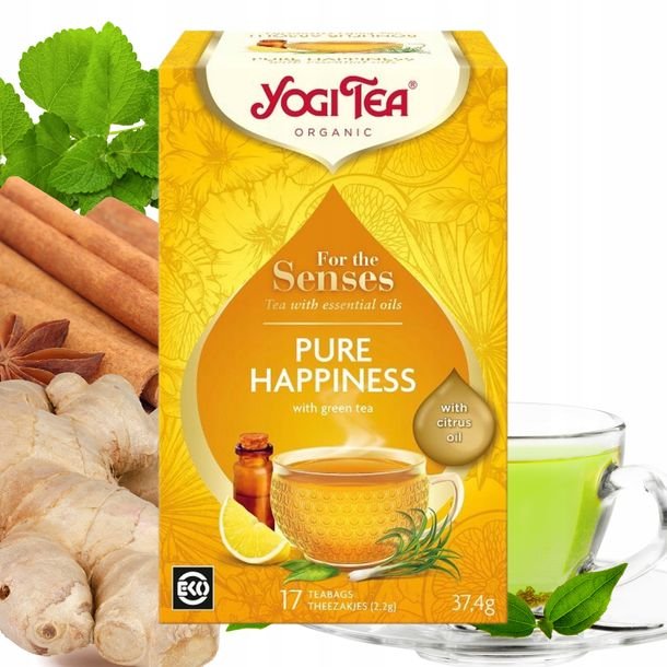 Herbata Zielona Yogi Tea Eko Cytrusowa Orzeźwiająca 17 torebek z Imbirem