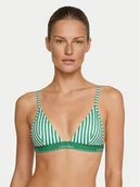 Stroje kąpielowe - Calvin Klein Swimwear Góra od bikini LV00Q61208 Zielony - miniaturka - grafika 1