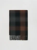 Czapki męskie - Reserved - Szalik w kratkę - ciemnobrązowy - miniaturka - grafika 1