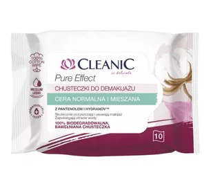 Cleanic Pure Effect Chusteczki do demakijażu do cery normalnej i mieszanej - Chusteczki do demakijażu - miniaturka - grafika 1