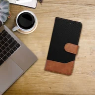 Etui i futerały do telefonów - Kabura JEANS Book do XIAOMI Redmi Note 14 4G GLOBAL - 164,84mm x 78,15mm x 8,16mm czarny - miniaturka - grafika 1