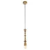 Lampy sufitowe - Eglo LAMPA wisząca AVOLTRI 49369 drewniana OPRAWA zwis geometryczne kształty brą - miniaturka - grafika 1