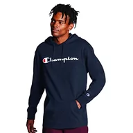 Bluzy męskie - Champion Męska bluza z kapturem średniej wagi, Granatowy-549921, M - miniaturka - grafika 1