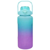 Księgarnia OUTLET - EXTRALINK BUTELKA MOTYWACYJNA BIDON NA WODĘ 2000ML ZIEL-FIOLET BUT-190 - miniaturka - grafika 1