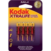 Baterie i akcesoria - Bateria AAA/LR03 1,5 V KODAK XTRALIFE 4 szt. - miniaturka - grafika 1