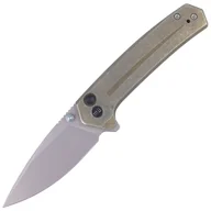 Noże - Nóż składany WE Knife Culex Green Titanium, Silver Bead Blasted CPM 20CV (WE21026B-5) - miniaturka - grafika 1