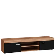 Szafki RTV - Szafka RTV MAX-04 Max MebloCross Sonoma Jasna / Biały Połysk - miniaturka - grafika 1