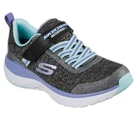Sneakersy damskie - Skechers 302389L BKAQ sneakersy, czarna siatka/Aqua Trim, 10 UK - miniaturka - grafika 1