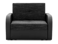 Fotele - Fotel rozkładany do salonu, Faso, 103x100x82 cm, czarny - miniaturka - grafika 1