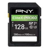 Karty pamięci - PNY EliteX-PRO60 128 GB SDXC UHS-II Klasa 10 P-SD128V60280EXP6-GE - miniaturka - grafika 1