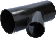 Łączniki, trójniki, kształtki - Wavin Trójnik PEHD 160x110/45 czarny QuickStream - miniaturka - grafika 1
