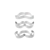 Formy do ciast - Kitchen Craft Foremki do ciastek Wąsy 3x SDICUTTASH3PC - miniaturka - grafika 1