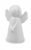 Ozdoby bożonarodzeniowe - Figurka świąteczna aniołek 12 cm biały - miniaturka - grafika 1