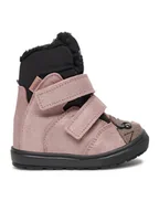Buty dla dziewczynek - Mrugała Śniegowce MALI 7151/4-48 Różowy - miniaturka - grafika 1