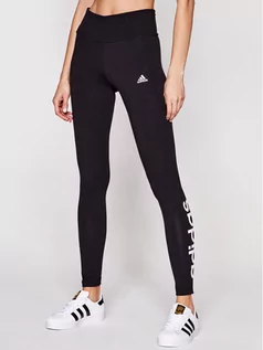 Spodnie damskie - Adidas Legginsy Loungewear Essentials Logo GL0633 Czarny Slim Fit - grafika 1