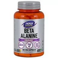 Suplementy naturalne - Now Foods CarnoSyn Beta Alanina 750 mg (120 kaps.) - miniaturka - grafika 1