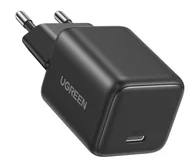 Ładowarki do telefonów - Ładowarka sieciowa Ugreen X512 20W GaN 1x USB-C - czarna - miniaturka - grafika 1