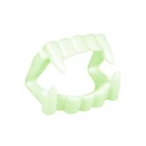 ARPEX OZDOBA HALLOWEN SZCZEKA WAMPIRA FLUO K0523 PBH 9948-uniw - Dodatki do strojów karnawałowych - miniaturka - grafika 1