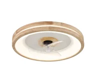 Lampy sufitowe - Globo 03650 - LED Plafon z wentylatorem GATIAN LED/30W/230V brązowy +pilot - miniaturka - grafika 1