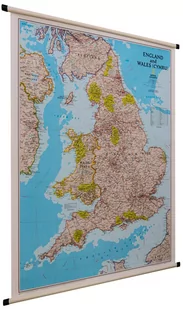 Anglia i Walia Classic mapa ścienna polityczna 1:868 000 National Geographic - Mapy i plansze edukacyjne - miniaturka - grafika 1