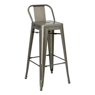 D2.Design DESIGN Hoker Paris Back Short 75cm metaliczny - Taborety i hokery - miniaturka - grafika 15
