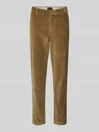 Spodnie męskie - Chinosy o kroju tapered fit ze sztruksu - miniaturka - grafika 1