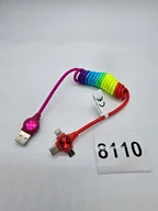 Ładowarki do telefonów - Rozwijane dwie ładowarki z 3 różnymi wejściami (8110) - miniaturka - grafika 1