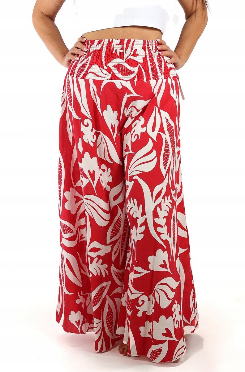 Materiałowe spodnie boho