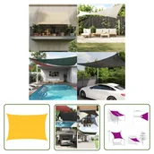 Parasole ogrodowe - The Living Store Żagiel przeciwsłoneczny - 160 g/m² - żółty - 4x5 m - HDPE - Żagiel Przeciwsłoneczny - miniaturka - grafika 1