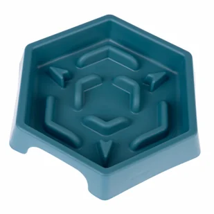TIAKI Slow Feeder Blue Hexagon - 450 ml - Zabawki dla kotów TIAKI Slow Feeder Blue Hexagon - 450 ml - Zabawki dla kotów - miniaturka - grafika 1