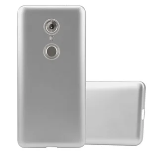 Pokrowiec Do ZTE Axon 7 MINI w METALLIC SREBRNY Etui TPU Silikon Obudowa Ochronny Case Cover Cadorabo - Etui i futerały do telefonów - miniaturka - grafika 1