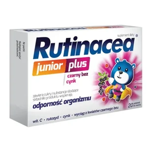 AFLOFARM FARMACJA POLSKA SP. Z O.O. Rutinacea Junior Plus, 20 tabletek do ssania Wysyłka kurierem tylko 10,99 zł - Przeziębienie i grypa - miniaturka - grafika 1