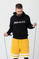 Bluzy męskie - BioTechUSA Męska bluza z kapturem Arnold Black XL, czarna, czarny, XL - miniaturka - grafika 1