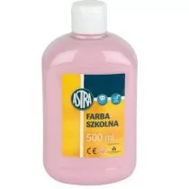 Astra Farba plakatowa 500ml. - j.różowa - Przybory szkolne - miniaturka - grafika 1