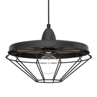 Lampy sufitowe - Wisząca lampa Alkaba 5013 Shilo loftowa klatka regulowana czarny - miniaturka - grafika 1