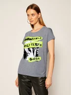 Koszulki i topy damskie - Guess T-Shirt Shelly W0YI95 K68D0 Szary Regular Fit - miniaturka - grafika 1