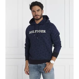 Tommy Hilfiger Bluza AOP MONOGRAM HOODY | Regular Fit - Bluzy męskie - miniaturka - grafika 1