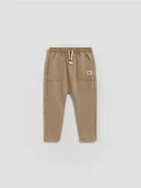 Spodenki dla niemowląt - Reserved - Bawełniane legginsy - ciemnobrązowy - miniaturka - grafika 1