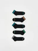 Skarpetki dla dzieci - Reserved - Skarpetki z bawełną 5 pack - czarny - miniaturka - grafika 1