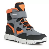 Buty dla chłopców - Śniegowce Geox J Flexyper Boy B Abx J369XB 0CEFU C0036 S Grey/Orange - miniaturka - grafika 1