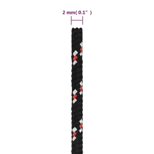 Linka żeglarska, czarna, 2 mm, 500 m, polipropylen - Żeglarstwo - miniaturka - grafika 7