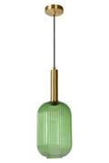Lampy sufitowe - Lucide MALOTO Zielona śr. 20cm. E27 Lampa wisząca 45386/20/33 - miniaturka - grafika 1