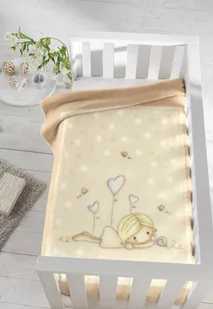 Pielsa Baby, Koc dziecięcy/Otulacz, Premium, Nina, Kremowy, 80x110 cm - Koce i narzuty dla dzieci - miniaturka - grafika 1