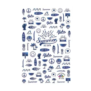 Naklejki Do Paznokci Super Cienkie Nr R106 - Ozdoby do paznokci - miniaturka - grafika 1