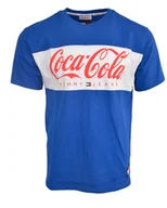 Koszulki męskie - T -SHIRT COCA COLA TOMMY HILFIGER NIEBIESKI r. M - miniaturka - grafika 1