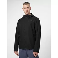 Kurtki męskie - 4F Męska kurtka techniczna, DEEP BLACK, L - miniaturka - grafika 1