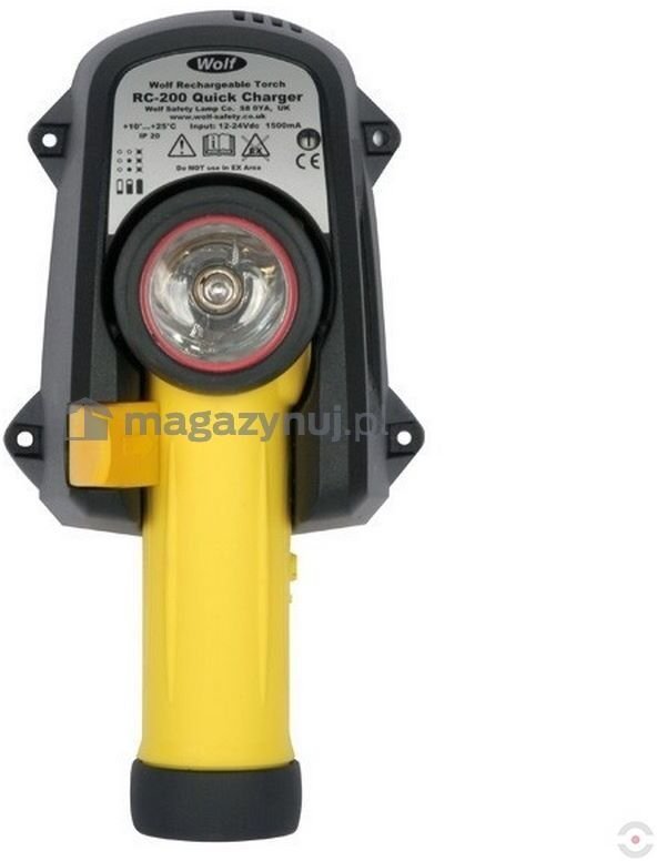 Topserw Latarka beziskrowa profesjonalna Ex ATEX R55H akumulatorowa LED, ładowarka 110/230 V