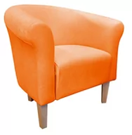 Fotele - ATOS Fotel Milo Mikrofaza 13 pomarańczowy nogi 20 buk - miniaturka - grafika 1