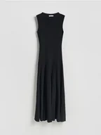 Sukienki - Reserved - Spódnica maxi z plisowaniem - czarny - miniaturka - grafika 1