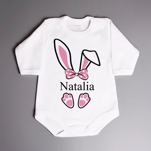 Zajączek wielkanocny - dziewczynka - body wielkanocne - Body dla niemowląt Zajączek wielkanocny - dziewczynka - body wielkanocne - Body dla niemowląt - miniaturka - grafika 1